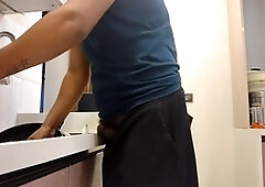 Horny old man in gay prison gets attention from a hung dude