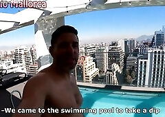 Banging A Hawt Large Booty Latin chick Picked Up By The Swimming Pool