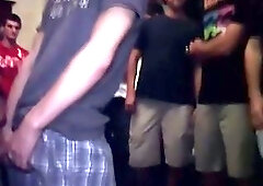 Straight pledges gone gay for fraternity hazing initiation