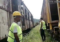 Workers worked hard and to relax, they had some great sex at the end of the project. Behind the scen