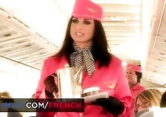Great sodomy with the sexy flight attendant