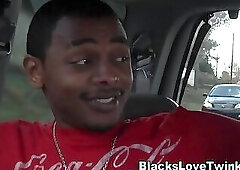 Latin twink takes warm cum facial