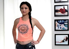 Real teen roughfucked at BDSM casting