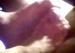 Big feets giving a good dick massage