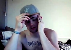 A cute STR8 guy WITH gigantic DICK ON CAM