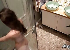 Breasty Kecy in the shower