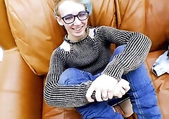 Jizz-gulping, big-tits, handjob
