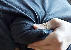 groaning during the time that i milk myself throughout my shirt