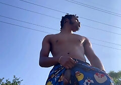 Having the time of my life groaning and nutting at a public park by businesses