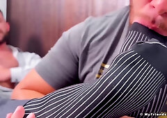 Steamy Jock Munches And Adores Hairy man Daddies Socks And Nude Soles