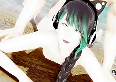 Femboy Yaoi - Shin The Is Fucked In A Beach - Cat Boy