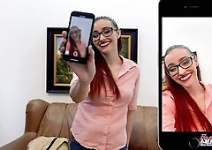 Amateur RedHead Sucks Ramrod and Tries Anal to get the job Teaser