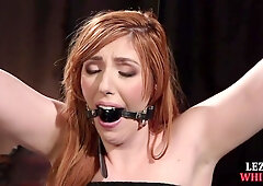 Curvy Lezdom Dildo Fucking Ginger Subject In Couple