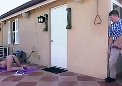 Smoking hot Cory Chase fucks Evan very rudely to teach him a lesson