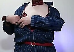 Red and blue thighs