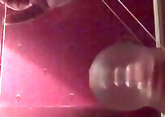 Daddy cum huge and moaning