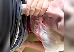 MY SMILE - & DRIPPING CHIN POSES THE QUESTION: WAS THAT A BLOWJOB WELL DONE?