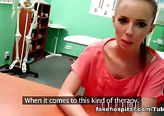 Hot Brunette Patient Returns Craving The Doctors Big Cock