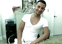 Dude fingering his anus before its fucked