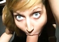 Club Manager Gets her Bossy Butt and Mouth Fuck in Work Toilet Point Of View Swallow