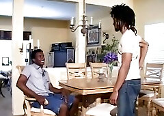 Chocolate blowjob & anal joy