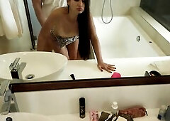 That babe preparing for party but I'm screw her firstly and cum on face