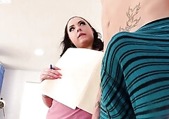 Sexually excited big beautiful woman Nurse Aurora Rainbow Takes a Cum Example JM1362