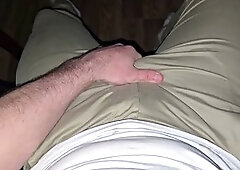 German voice guides you through a steamy solo session while rockin' those beige jeans