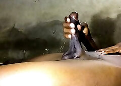 Private, intimate moment at home Amateur masturbation in bed.