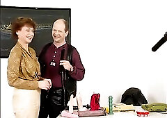 Granny enjoys getting sex-toy screwed after vagina is licked