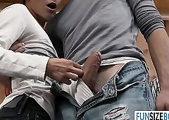 Hunk gardener bareback fucks Gay lover in their backyard