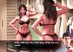 Bootylicious mommy plays PC games in this adult visual novel