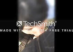 Sissy flashes voids urine and sucks in the forest