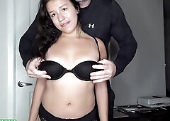 Brace faced Amira Mae returns for coarse mouth screwing, butt eating, slapping, spit on & two Cumshots in a row!!!