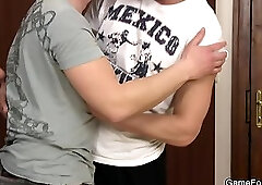 Gay game with picked up taxy driver