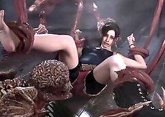 See Claire Redfield's feet licked by lickers on now! - Tickling, Feet Tongue, Foot Fetish Porn