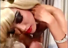 asian sissy crossdresser sucking & fuckin' 2