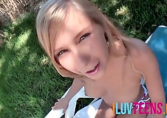 German teen 18+ Sherly Trained And Fucked In The Garden - Iluvteens