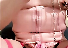 Struggling angel submits to intensive sadomasochism from sexxylovetrans