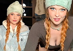 "my Car is Stuck in the Snow and I'm Cold" Biggy Titty Stranger Needs Warmth ...