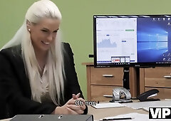Blanche Bradburry faces a casting interview on the office desk