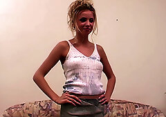 Alissa the pornstar takes on two hungry cocksmen in a hardcore double penetration session with deep creampie finish