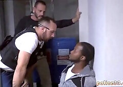 Gay cop catches purse thief and turns him into anal plaything