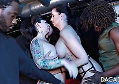 DaCada and AmandaX fuck group of studs