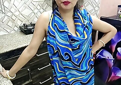 Bhabhi served yummy tea of her breast milk to padosi and gave him a to drink his thick cum