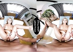 POV Sexy Large Bazookas Golden-haired Rides Your Knob