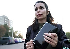 I saw this hawt mother I'd like to fuck outside with no mask on, so I walked up to her and said her I was a mask inspector. I said her I would ha