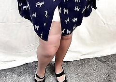 Mrs Mature Feet slowly stripping down to show you all her vintage lingerie, make sure you also look out for part 2