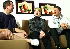 Avarage German Dudes Fucking Horny Amateur Blonde Slut