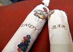 charming t-girl threesome Food plow